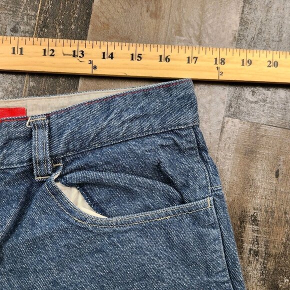 Vintage Ecko size 36 Denim Carpenter Jean Shorts Baggy Y2k Hip Hop - Picture 5 of 9